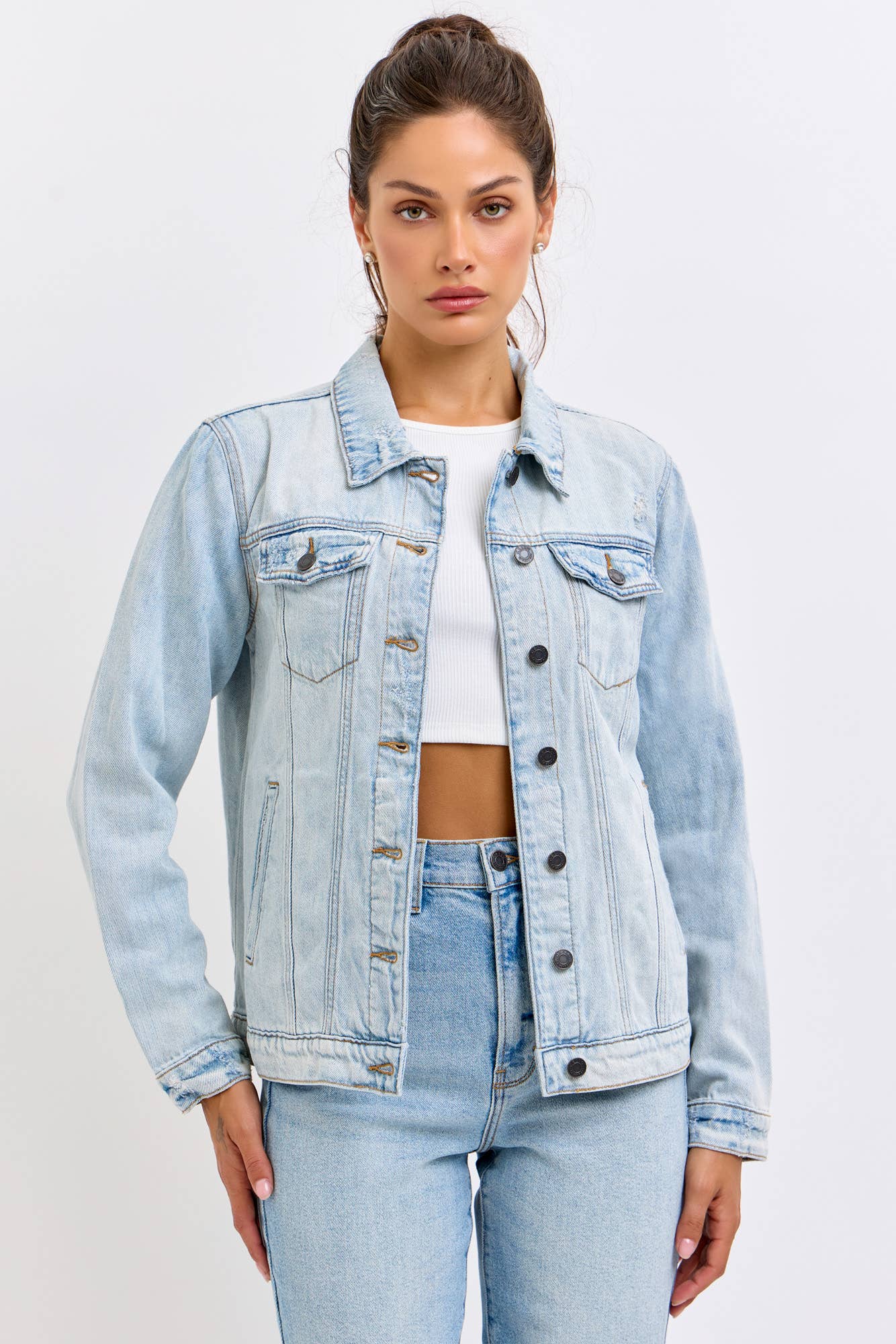Oversized Classic Denim Cheer Jacket