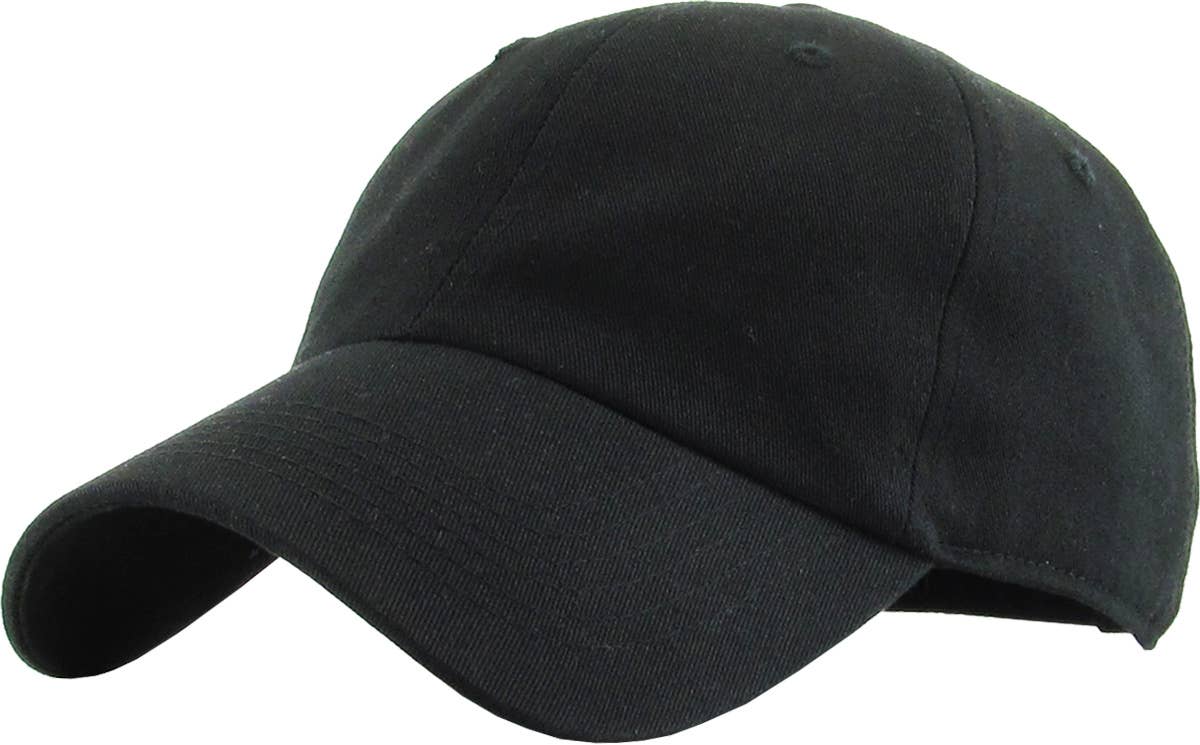 Blank Low Profile Cotton Baseball Cap