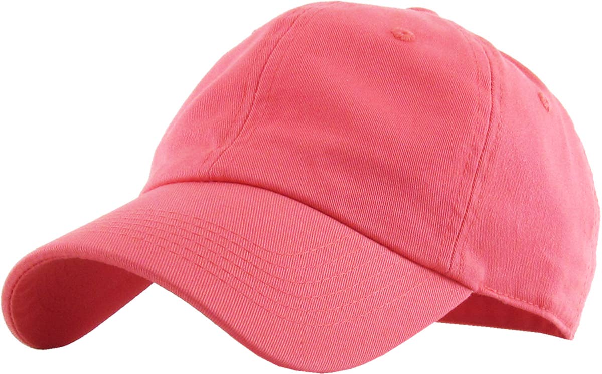 Blank Low Profile Cotton Baseball Cap