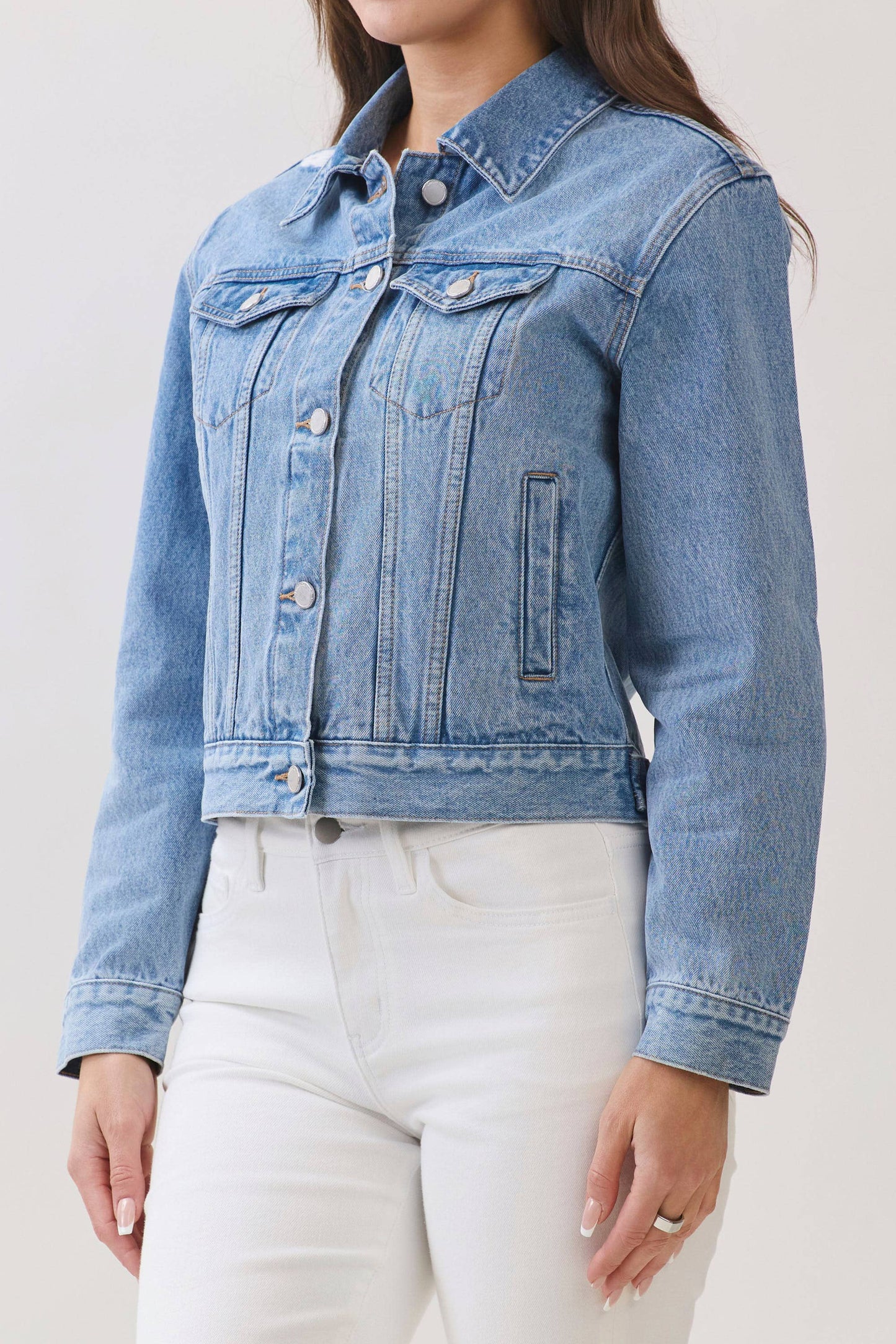 Classic Fit Denim Cheer Jacket