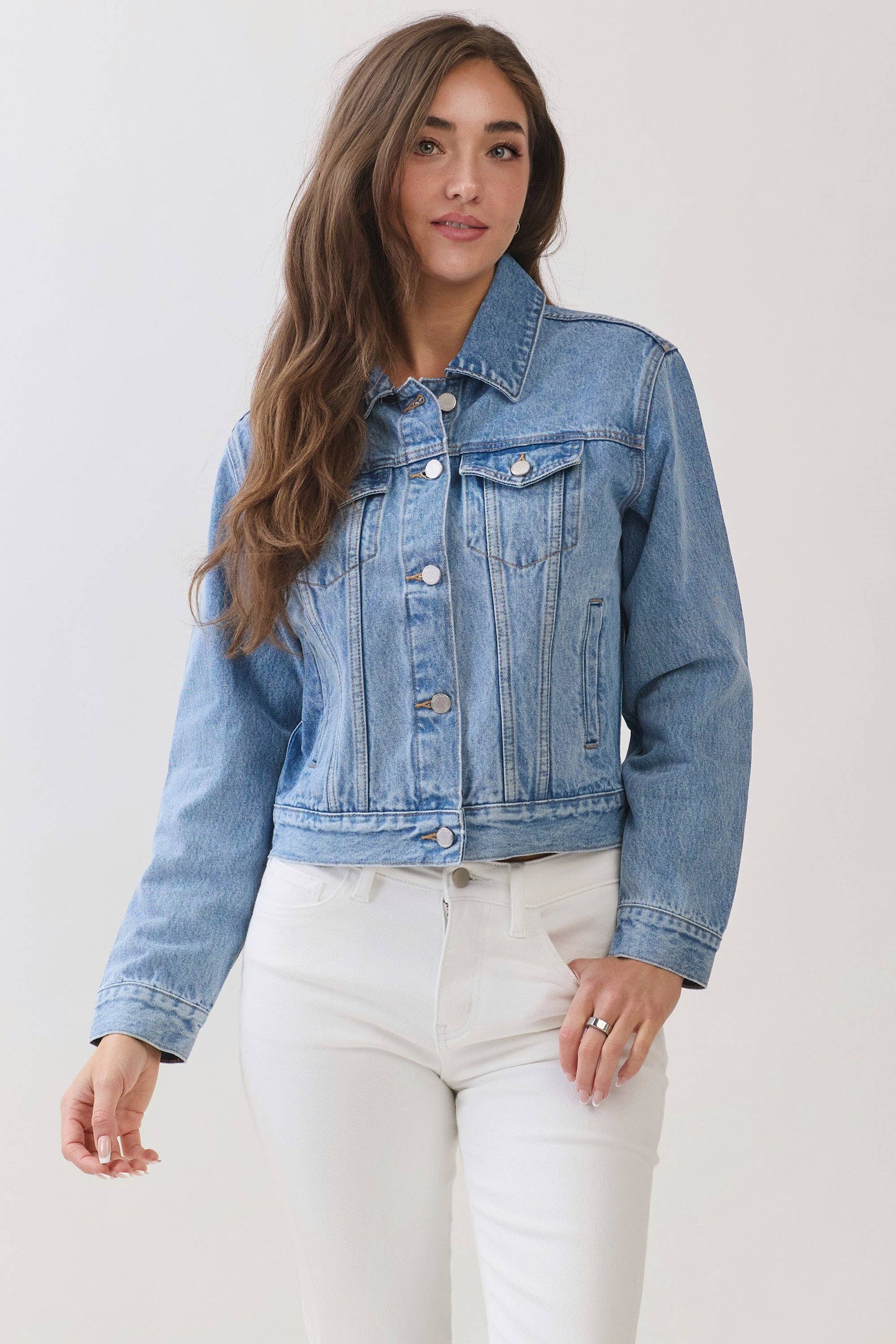 Classic Fit Denim Cheer Jacket
