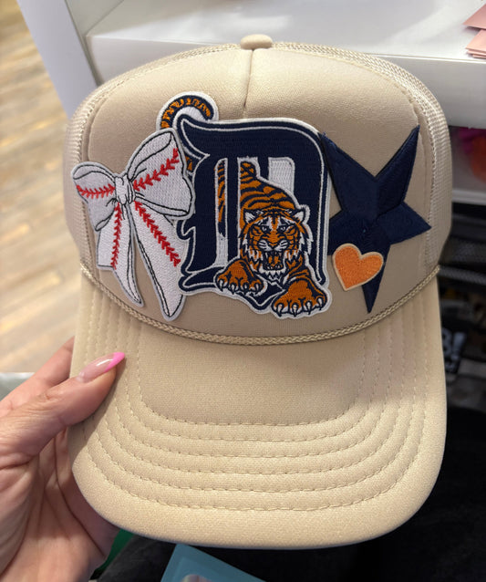 Tigers D/Baseball Bow