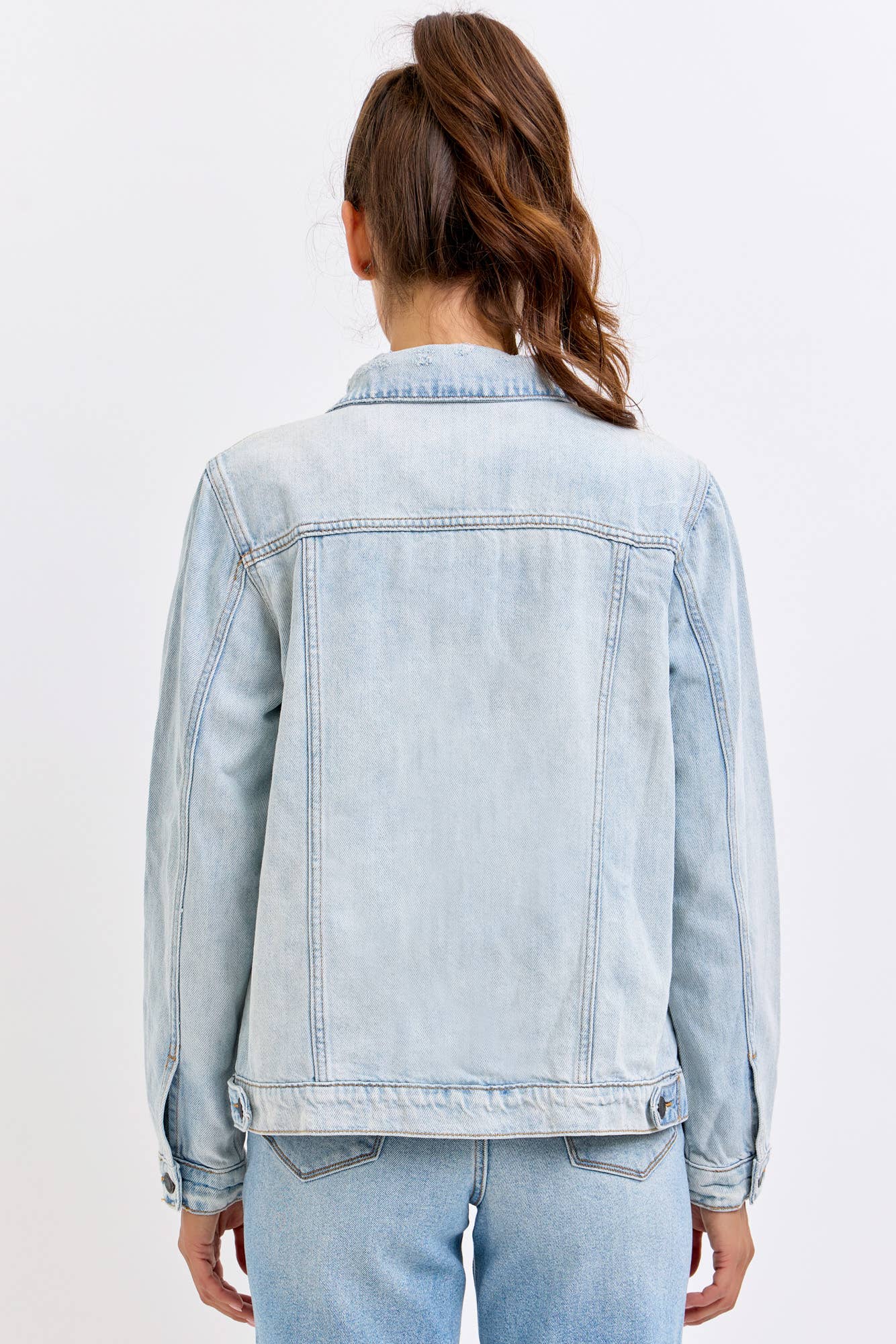 Oversized Classic Denim Cheer Jacket