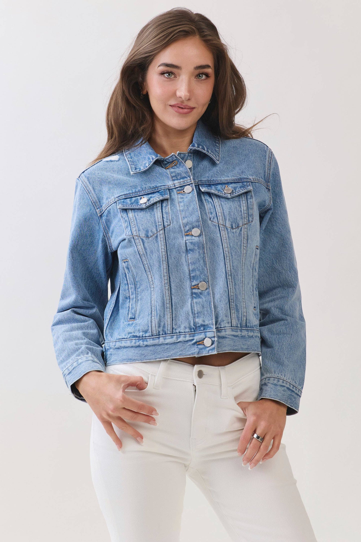Classic Fit Denim Cheer Jacket